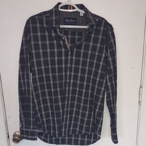 Robert Graham Blue Casual Button Down Shirt